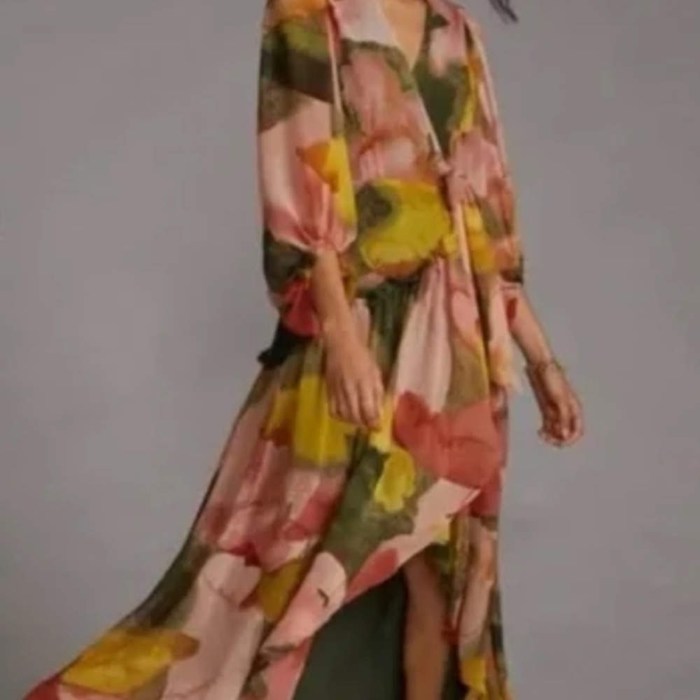 Anthropologie Multicolor Floral Maxi Dress - Picture 7 of 7